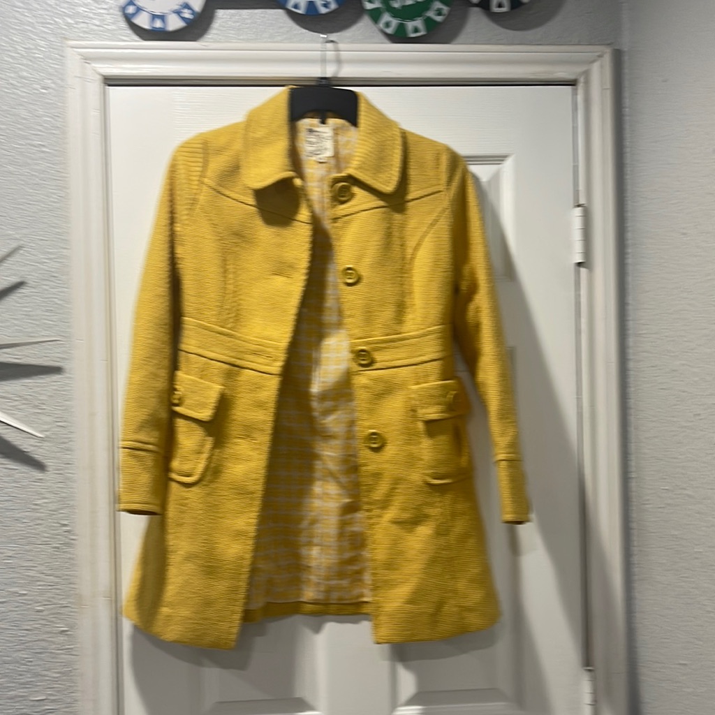 Tulle Front Button Jacket.